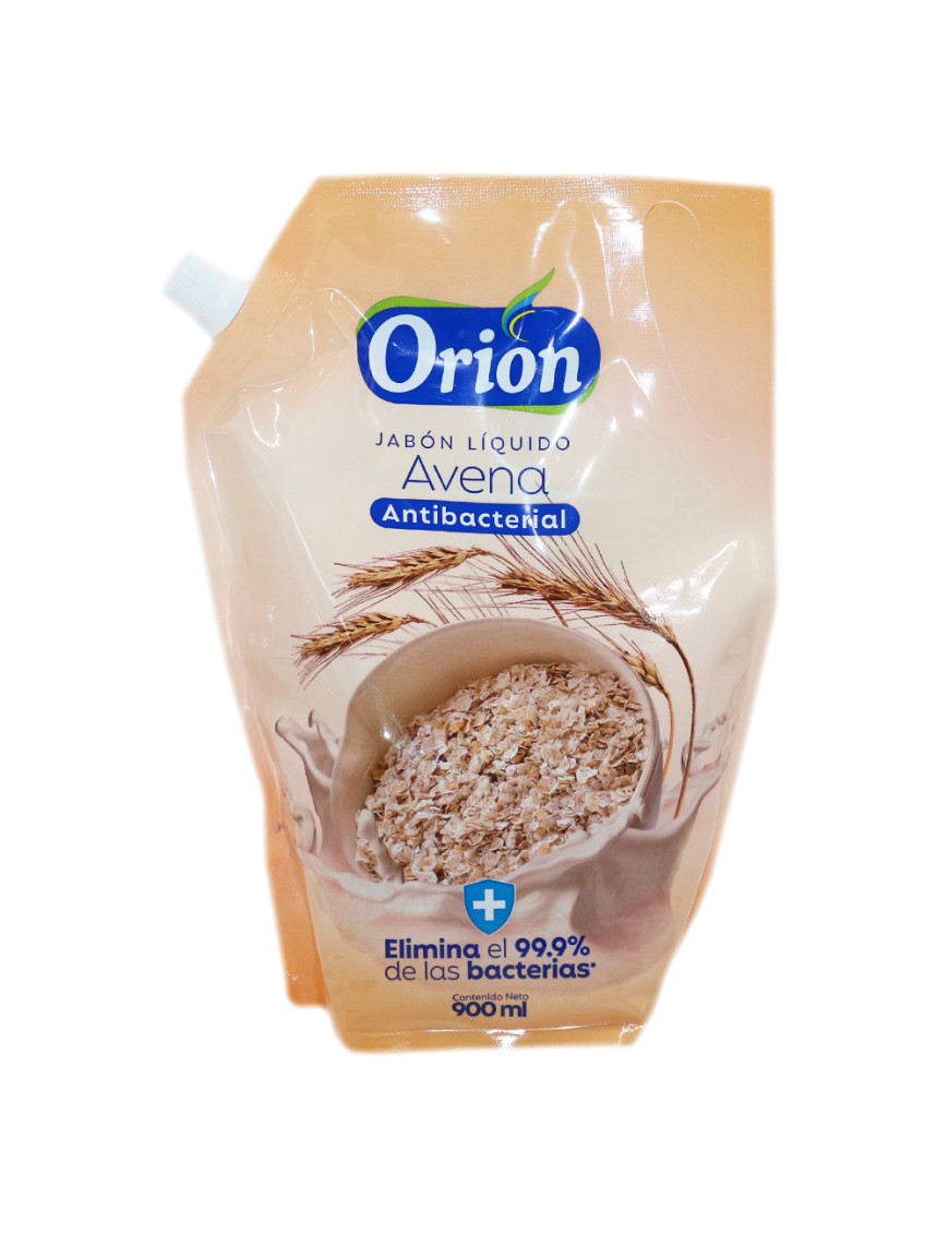ORION JABON LIQUIDO ANTIBACTERIAL DOY PACK X 800 ML AVENA