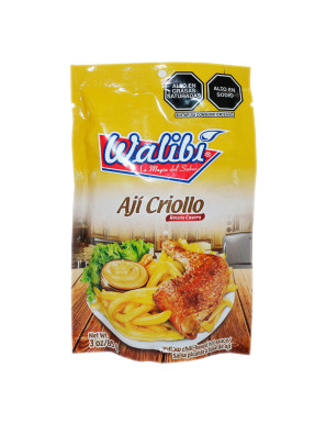 WALIBI AJI CRIOLLO SACHET X 85 GR.