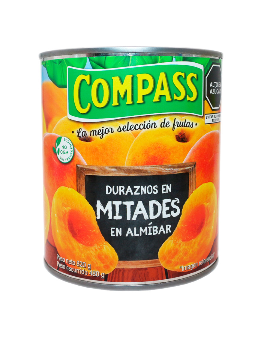 COMPASS DURAZNOS LATA X 820 GR.