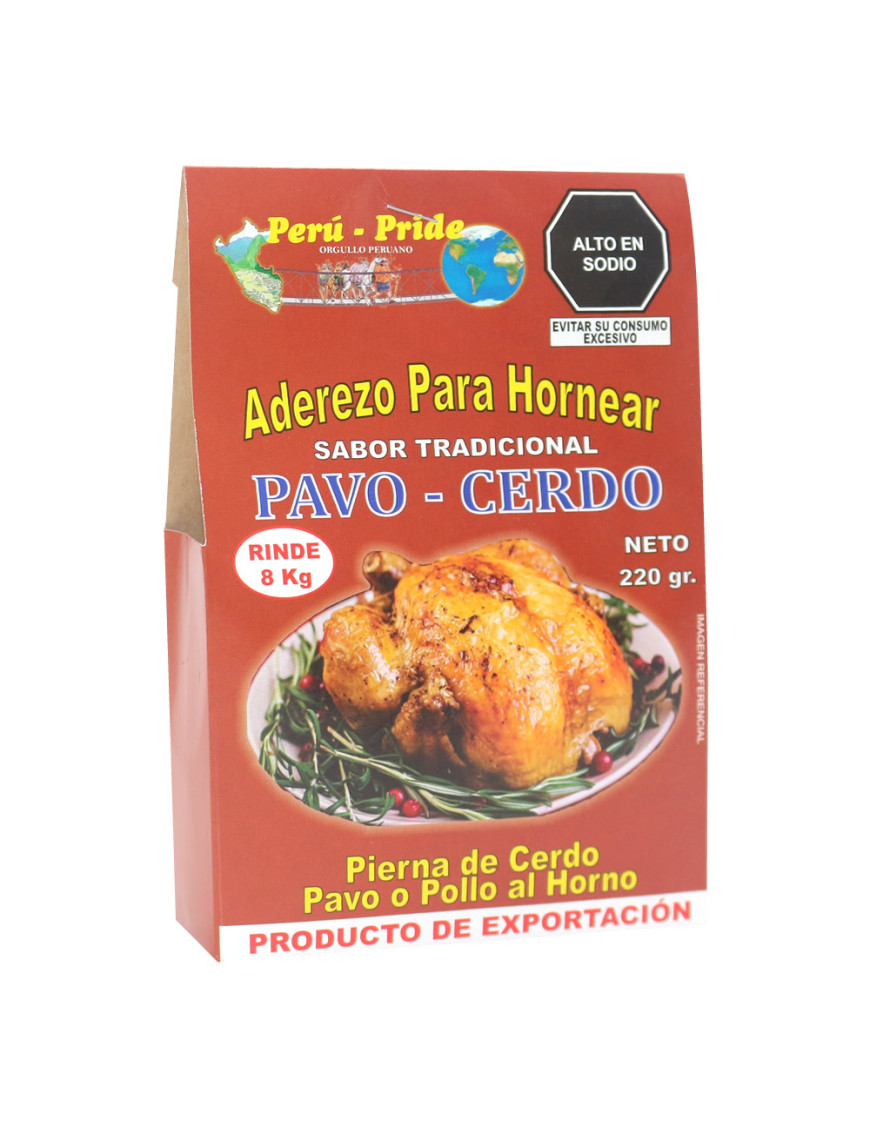 PERU PRIDE ADEREZO PARA HORNEAR X 220 GR. PAVO - CERDO