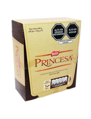 PRINCESA CHOCOLATES BARRA X 30 GR.  X 20 UN