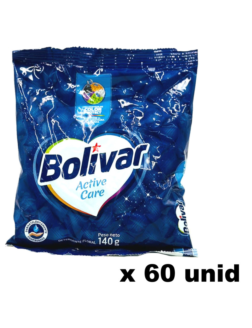 BOLIVAR DETERGENTE X 140 GR. CUIDADO TOTAL  X 60 UN