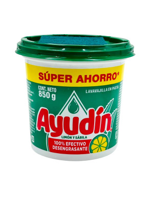 AYUDIN LAVAVAJILLA POTE X 850 GR. LIMON Y SABILA