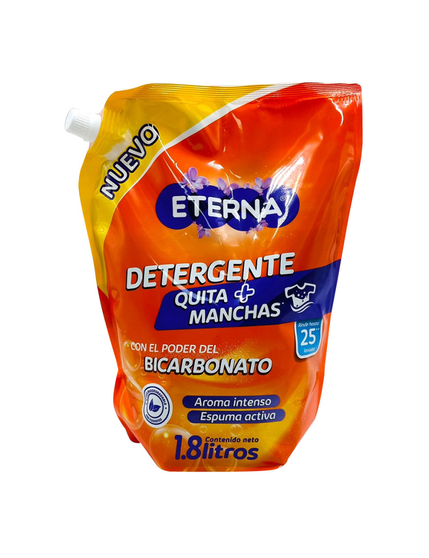 ETERNA DETERGENTE LIQUIDO DOY PACK X 1.8 LT