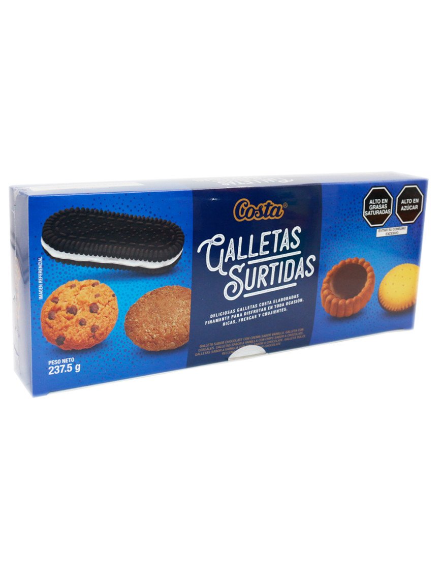 COSTA GALLETAS SURTIDAS CAJA X  237.5 GR