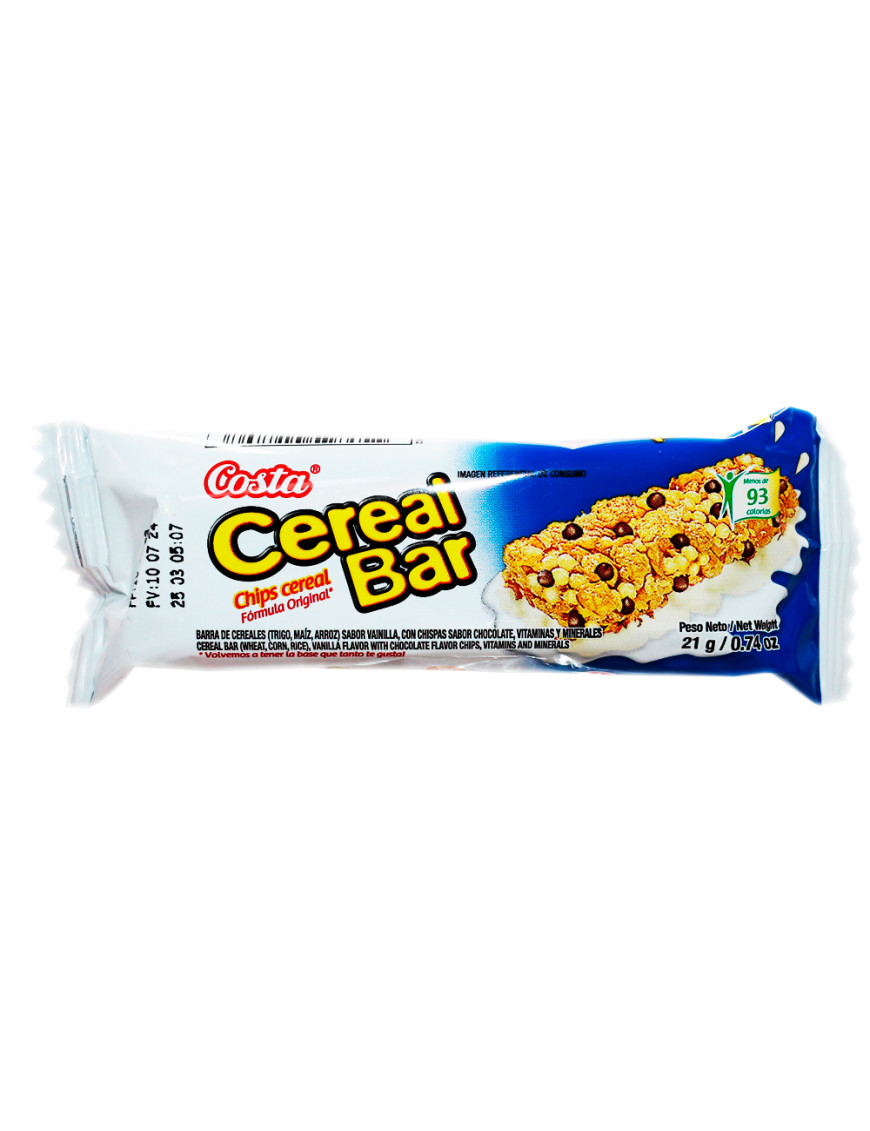 COSTA CEREAL BAR X 21 GR CHIPS