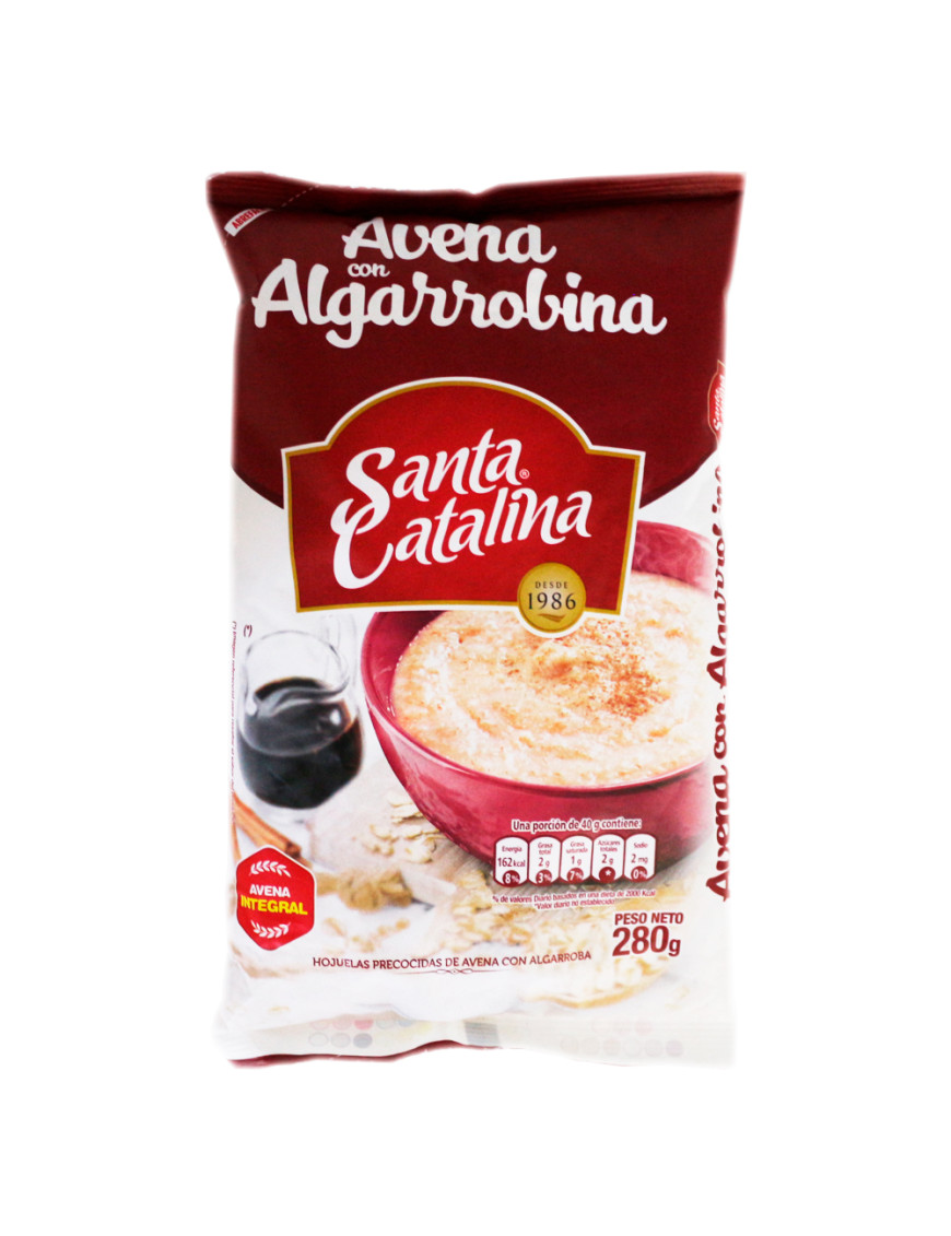 SANTA CATALINA AVENA INTEGRAL CON ALGARROBINA X 280 GR.
