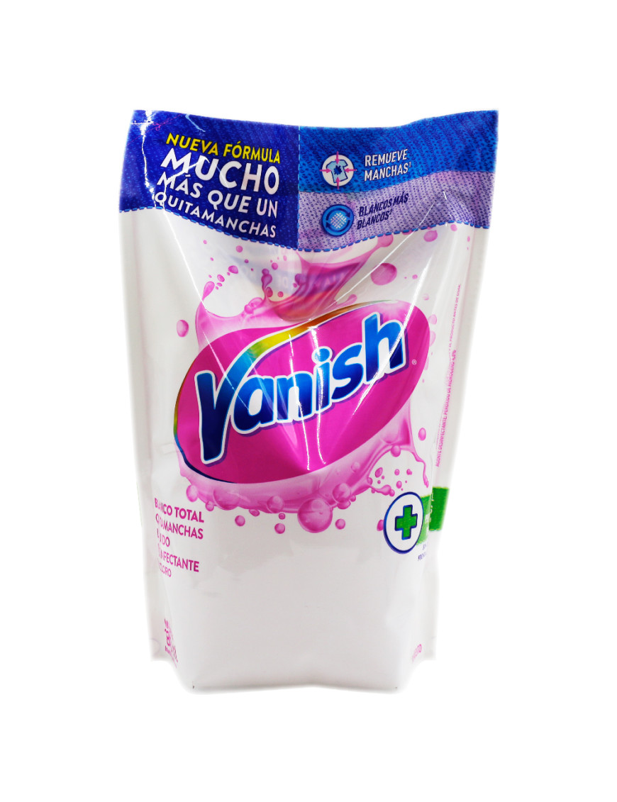 VANISH QUITAMANCHAS LIQUIDO DOY PACK X 1800 ML. BLANCO TOTAL