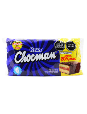 COSTA CHOCMAN SIX PACK X 201 GR.