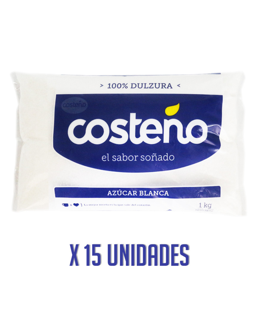 COSTEÑO AZUCAR BLANCA X 1 KG. X 15 UN