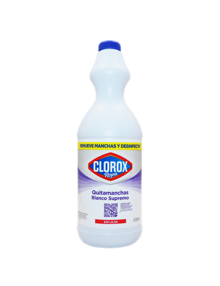 CLOROX QUITAMANCHAS X 930 ML. BLANCO SUPREMO