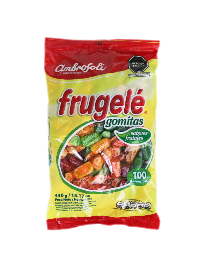 AMBROSOLI GOMITAS FRUGELE X 100 UNID ( 430 GR)