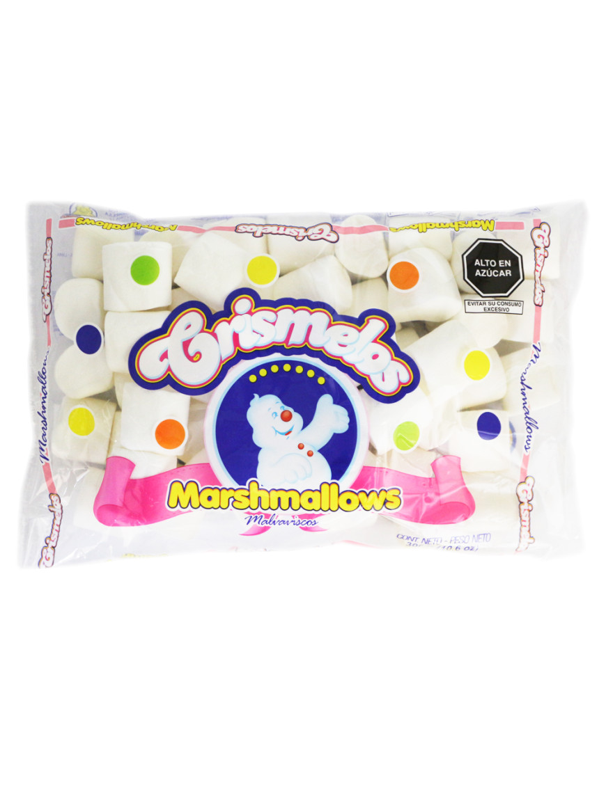 CRISMELOS MARSHMELLOWS BOLSA X 300 GR. BLANCOS