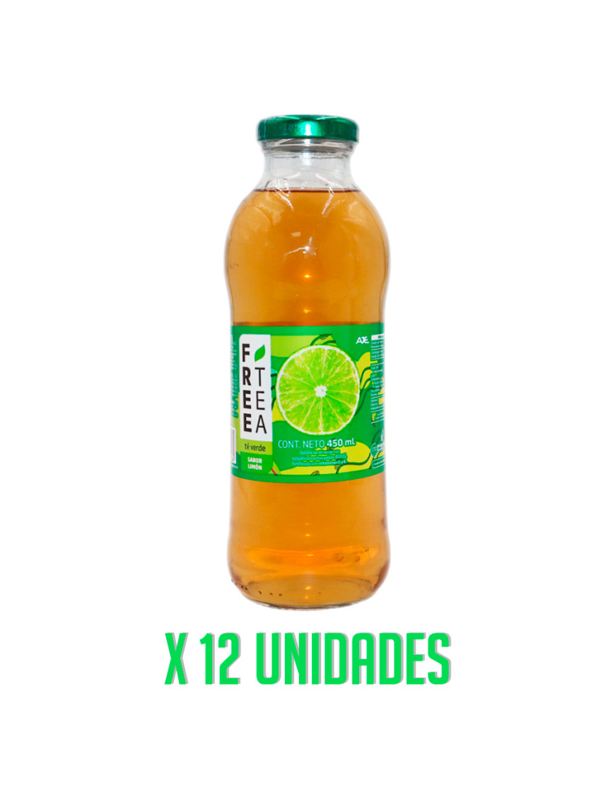 FREE TEA GREEN X 450 ML LIMON  X 12 UN