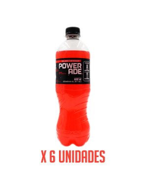 POWERADE X 600 ML. FRUTAS X 6 UN