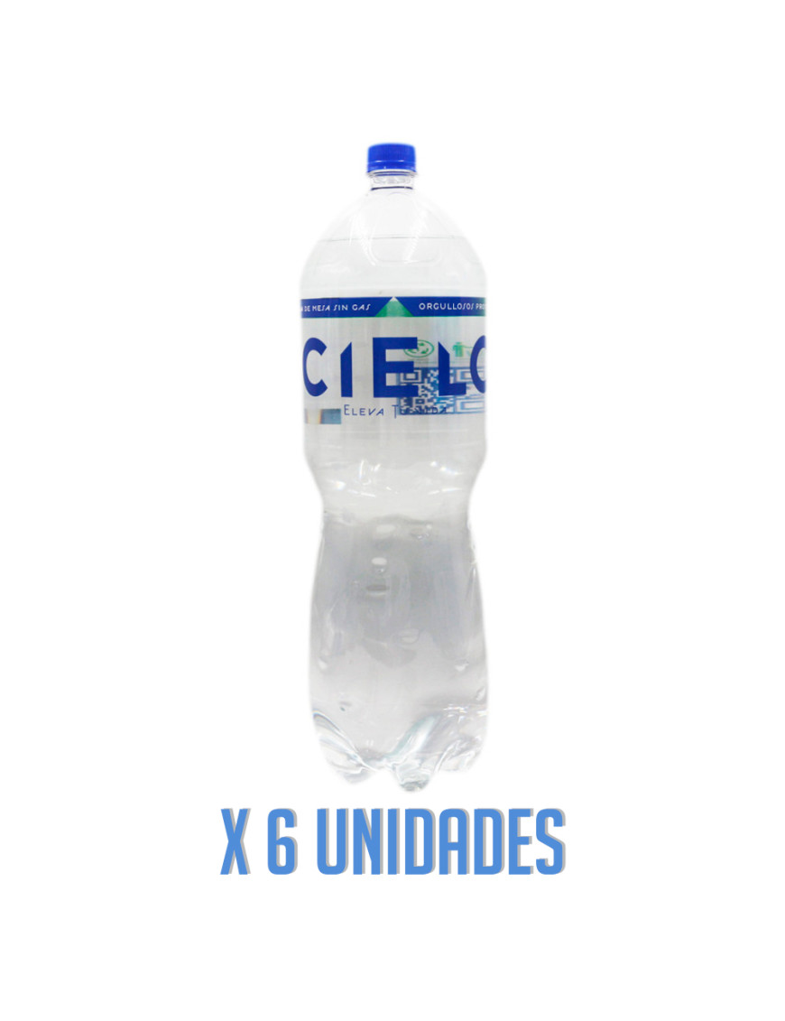 CIELO AGUA MINERAL X  2.5 LT. SIN GAS X 6 UN