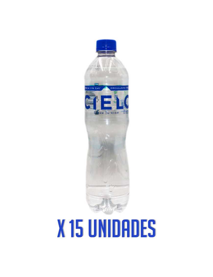 CIELO AGUA MINERAL X 625 ML. SIN GAS X 15 UN