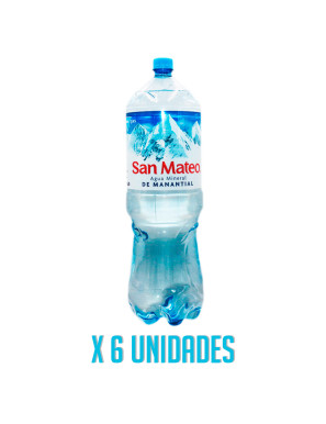 SAN MATEO AGUA MINERAL X 2.5 LT. SIN GAS X 6 UN