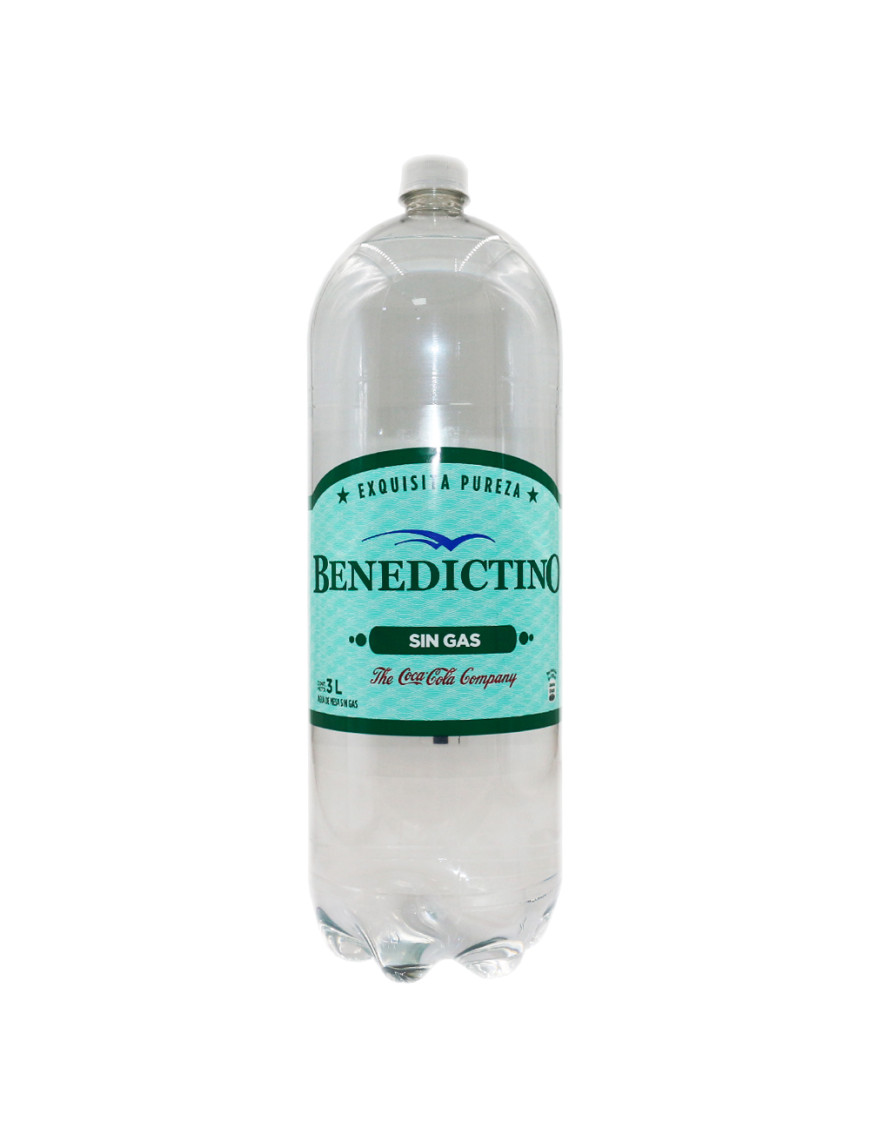 BENEDICTINO AGUA DE MESA X 3 LT. SIN GAS