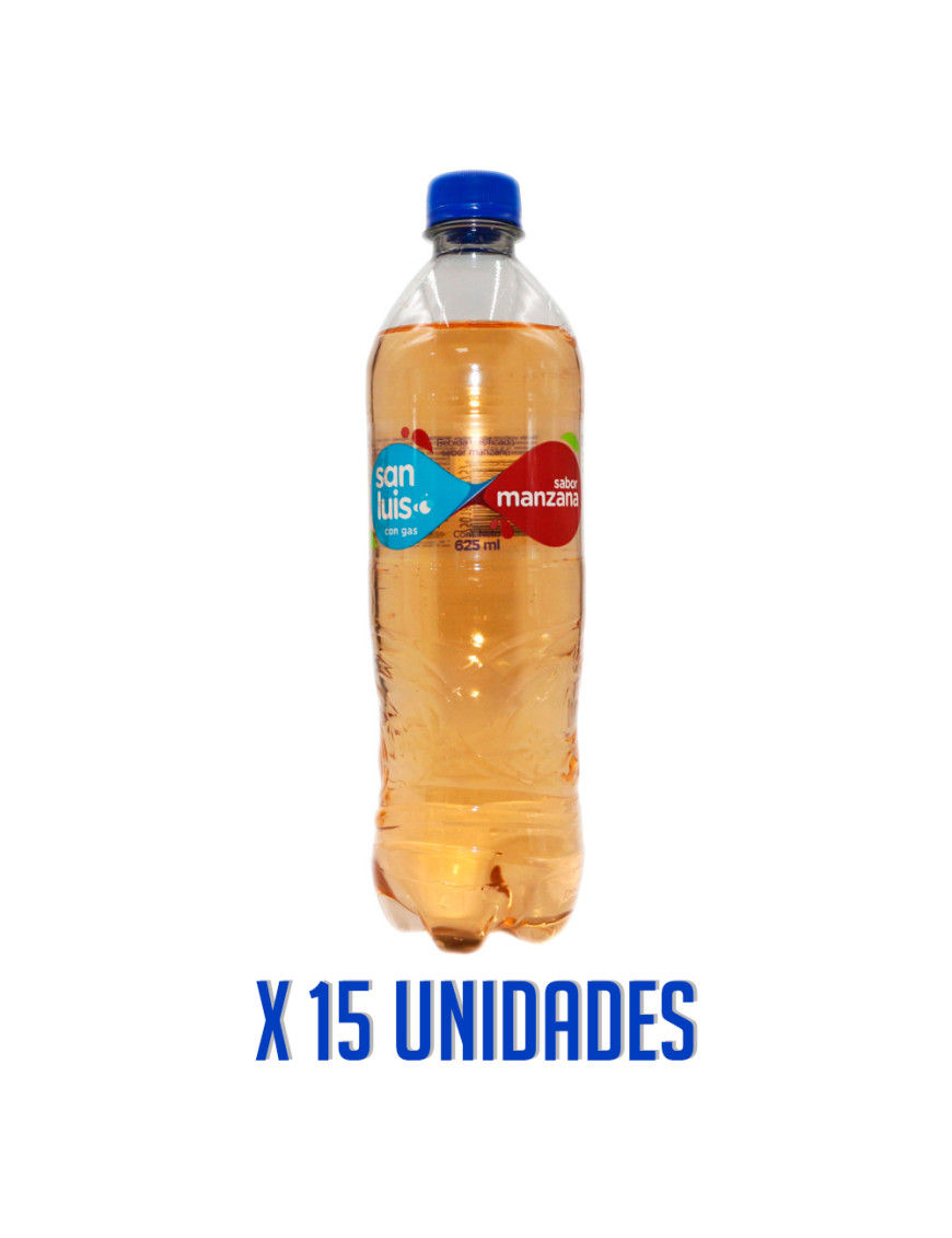 SAN LUIS BEBIDA GASIFICADA X 625 ML. MANZANA X 15 UN.