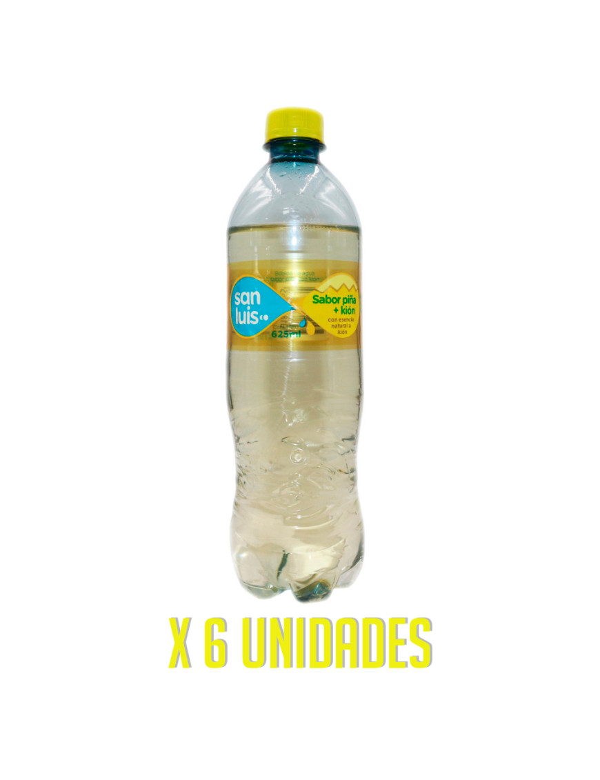 SAN LUIS BEBIDA X 625 ML. PIÑA + KION X 6 UN.