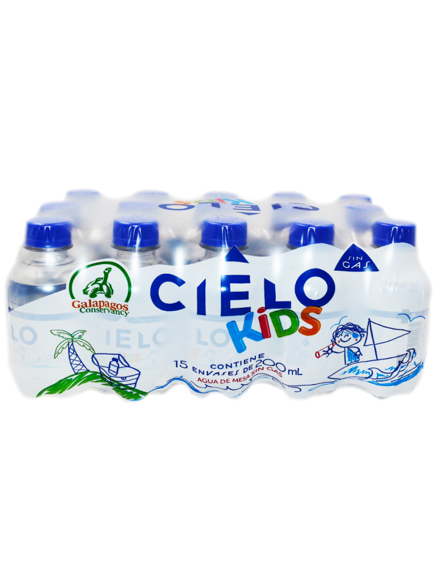 CIELO AGUA MINERAL KIDS  X 200 ML. SIN GAS X 15 UN