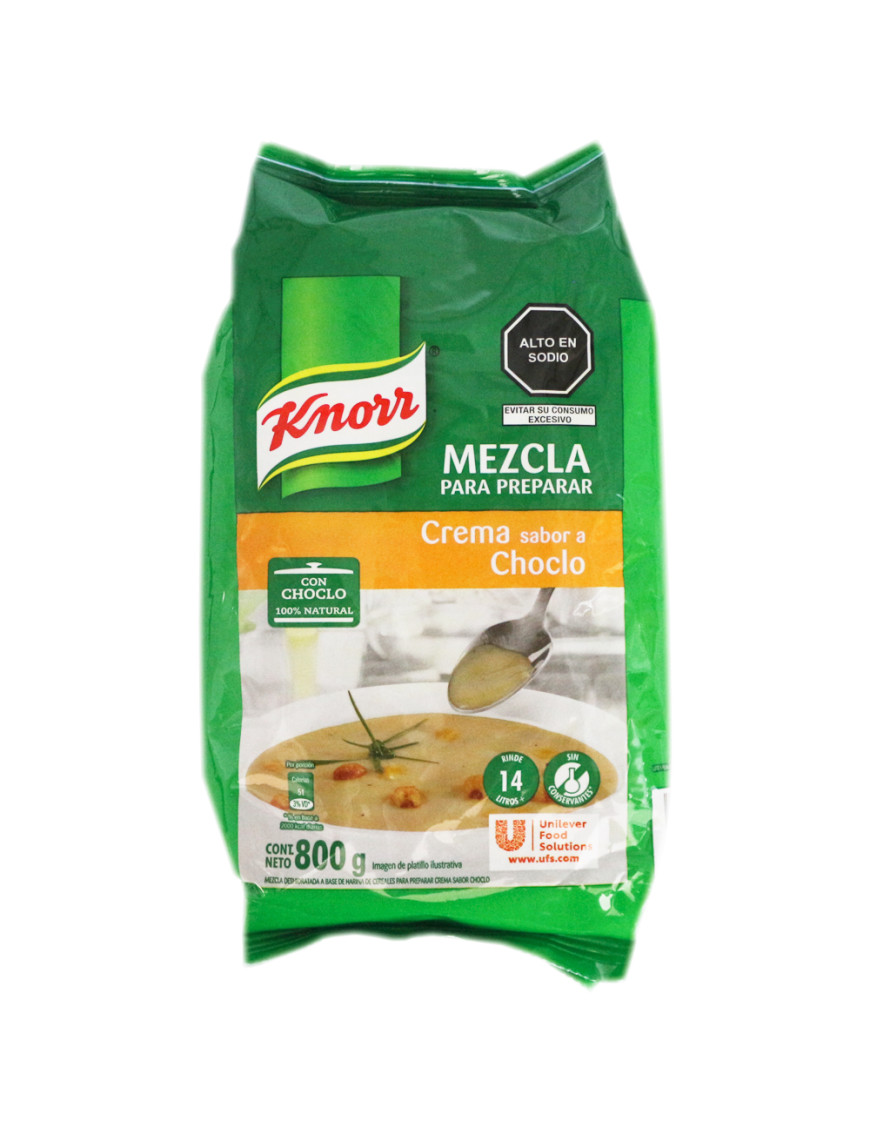 KNORR CREMA SABOR A CHOCLO SOBRE X 800 GR.