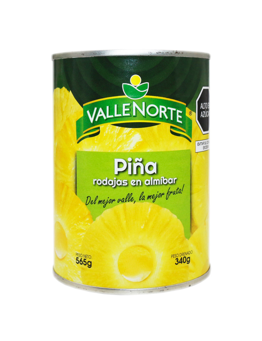 PIÑA RODAJAS VALLE NORTE X 565 GR.