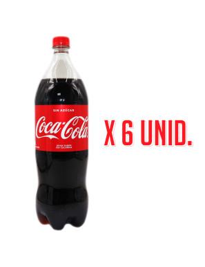 COCA COLA GASEOSAS SIN AZUCAR X 1.5 LT. X 6 UN.