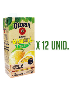 GLORIA BEBIDA DE MARACUYA X 1 LT. X 12 UN.