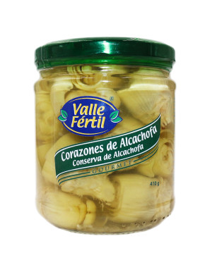 VALLE FERTIL CORAZON DE ALCACHOFAS FCO X 410 GR.