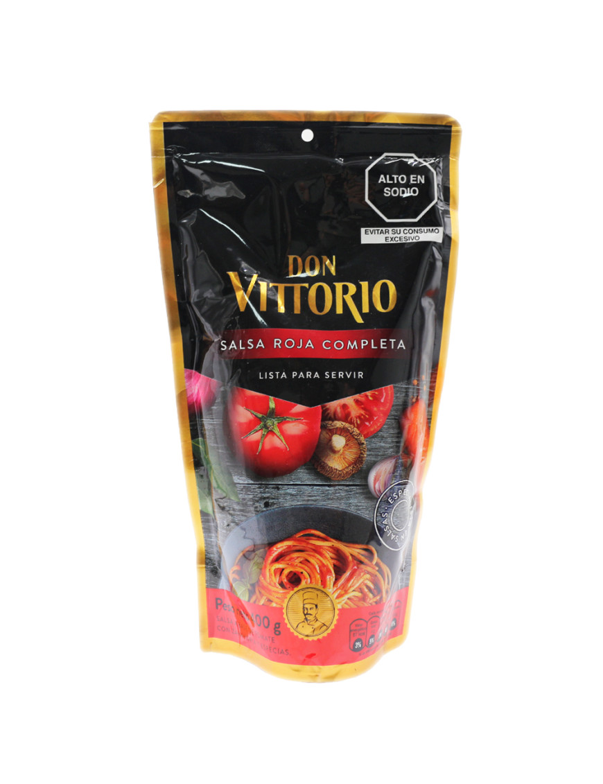 DON VITTORIO SALSA ROJA COMPLETA X 400 GR