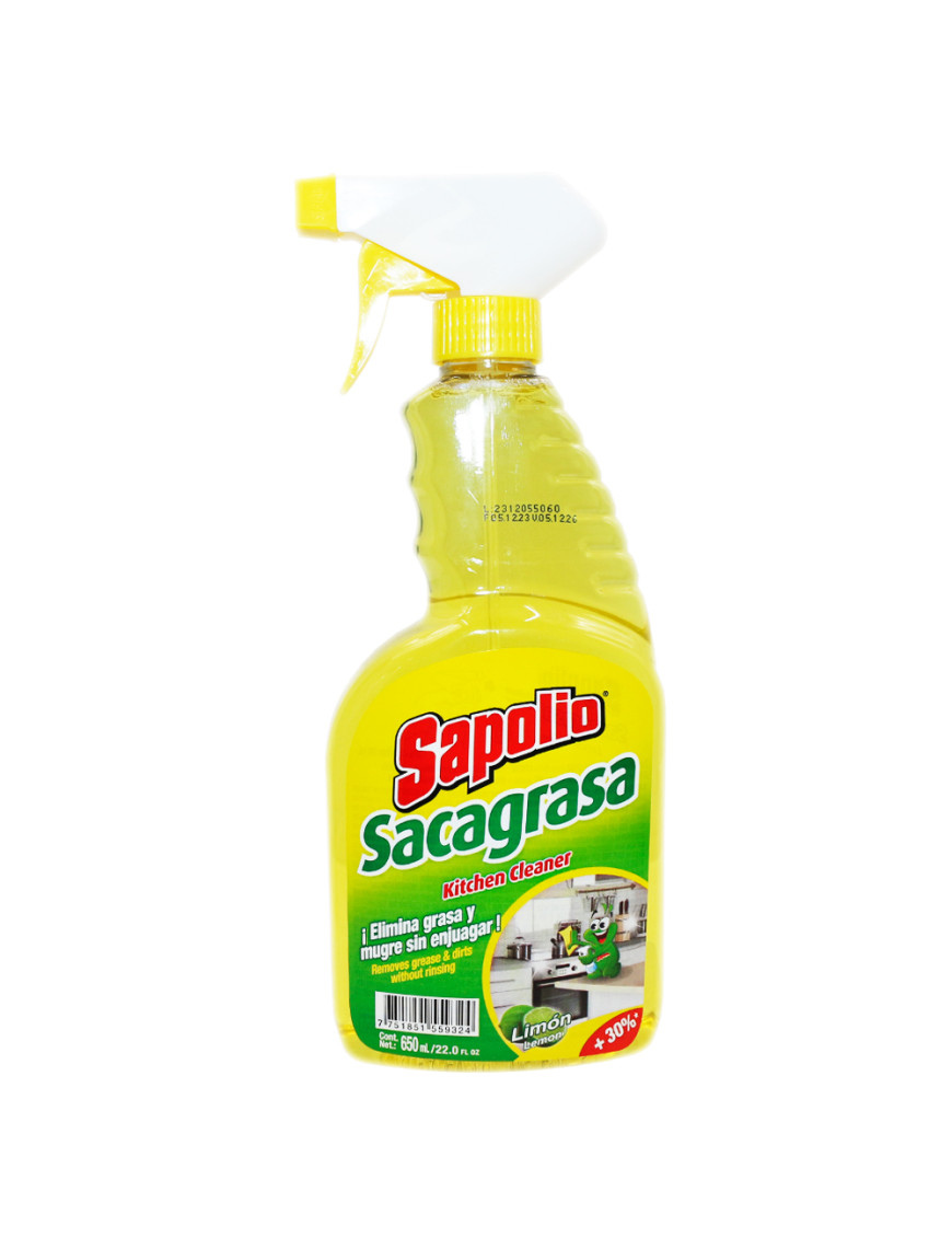 SAPOLIO SACAGRASA GATILLO X 650 ML. LIMON