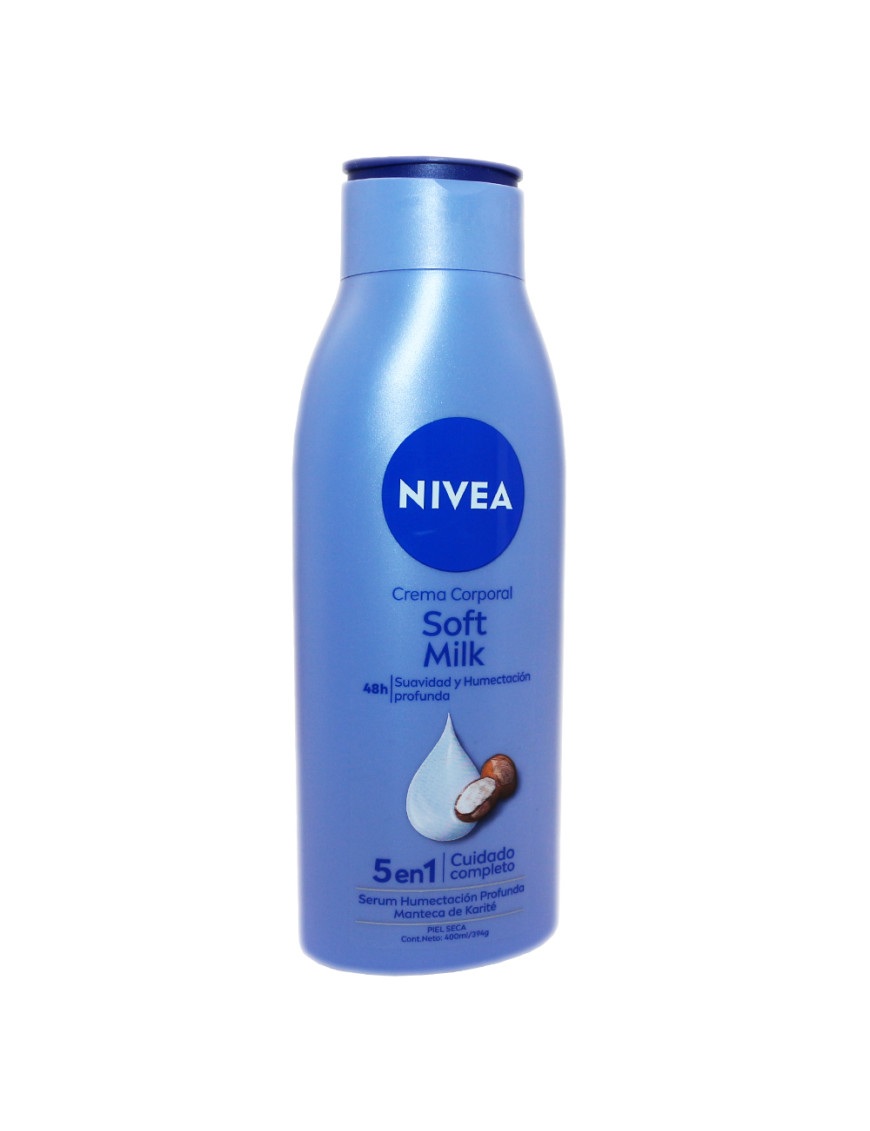 NIVEA CREMA CORPORAL FCO X 400 ML. SOFT MILK PIEL SECA