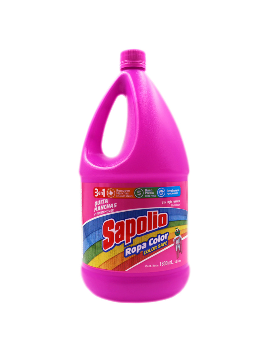 SAPOLIO QUITAMANCHAS ROPA COLOR X 1.800 ML