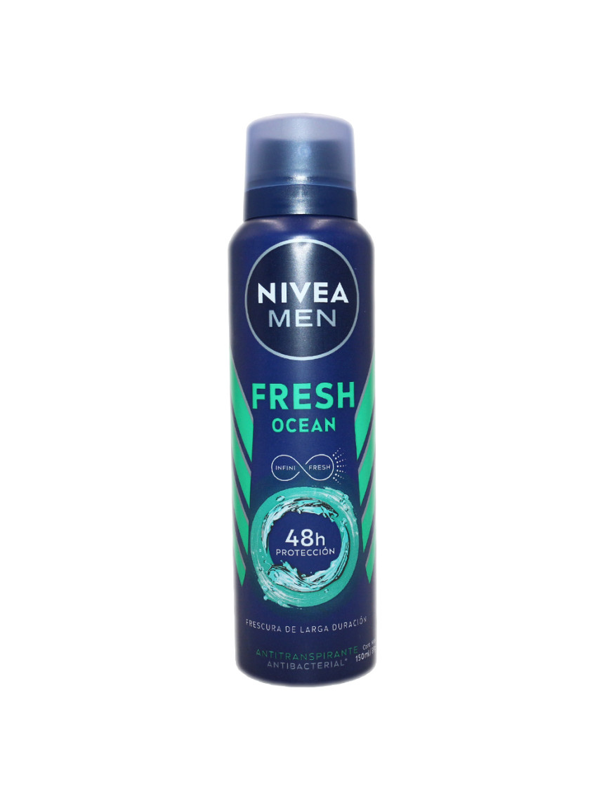 NIVEA DESODORANTE SPRAY MEN X 150 ML FRESH OCEAN