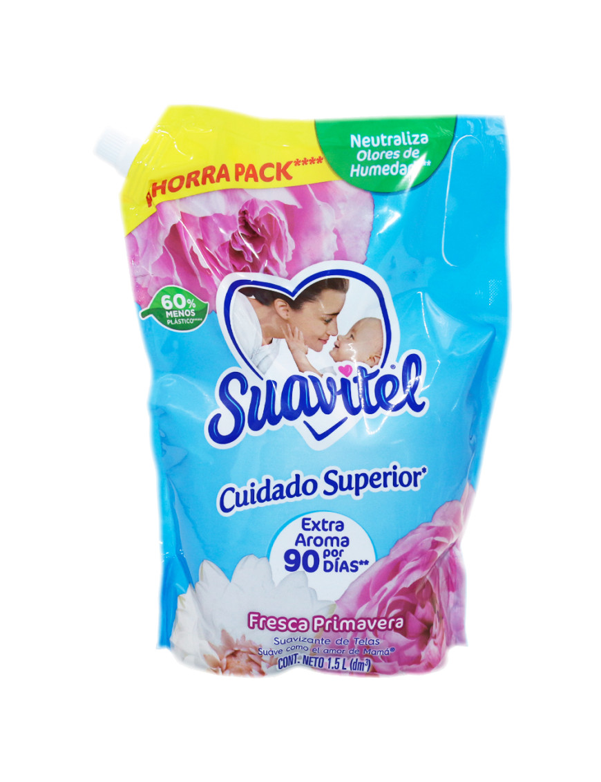 SUAVITEL CUIDADO SUPERIOR DOY PACK X 1.5 LT. FRESCA PRIMAVERA