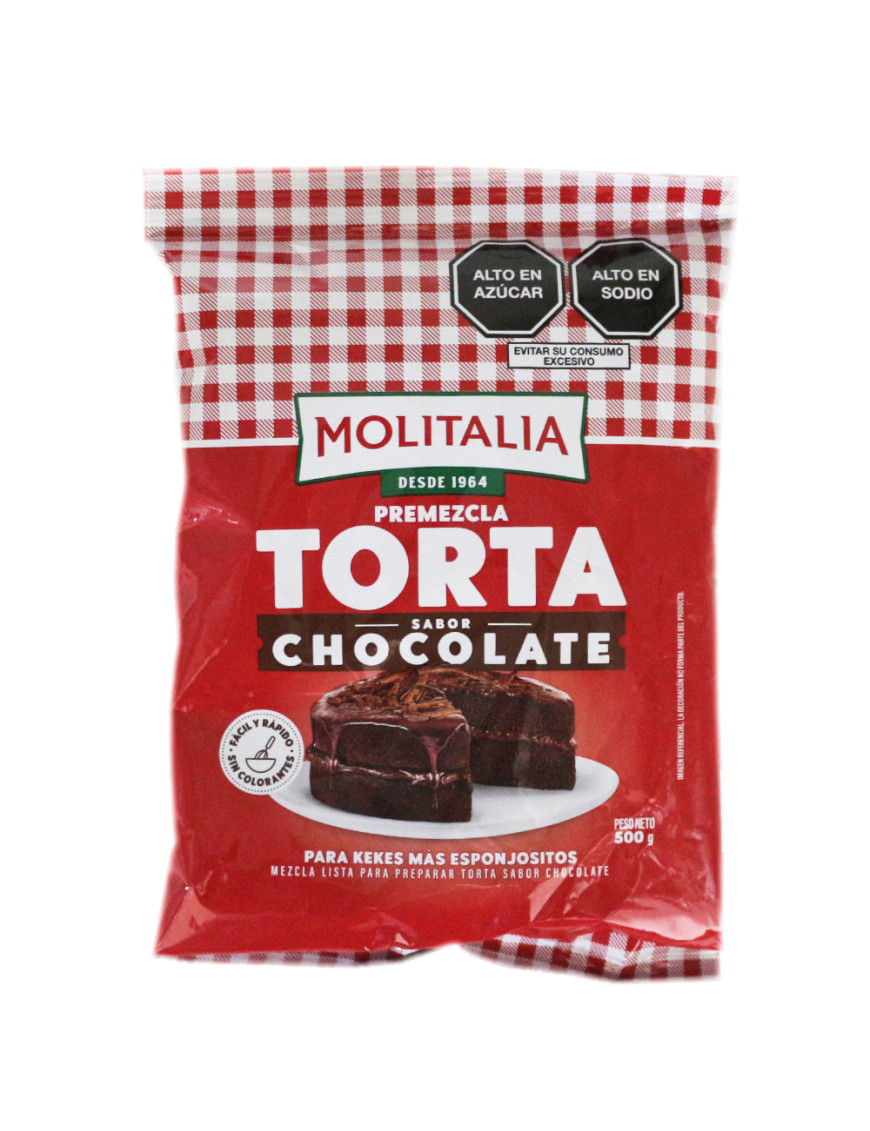 MOLITALIA PREMEZCLA TORTA X 500 GR. CHOCOLATE