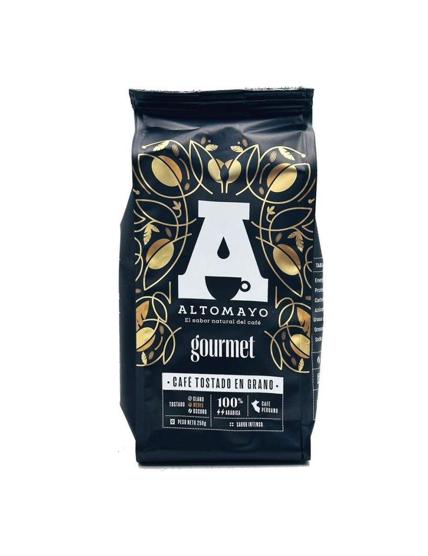 ALTOMAYO CAFE GOURMET TOSTADO EN GRANO BOLSA X 250 GR.