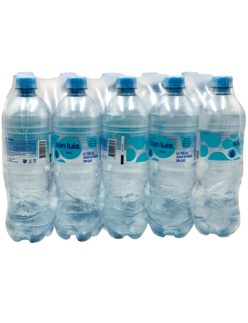 SAN LUIS AGUA MINERAL X 750 ML. SIN GAS X 15 UN.