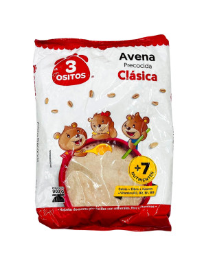 3 OSITOS AVENA PRECOCIDA X...