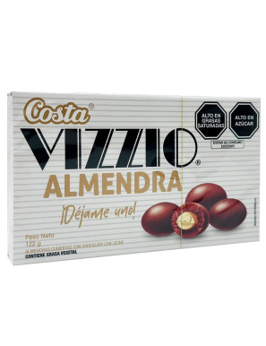 COSTA VIZZIO CHOCOLATES ALMENDRA CAJA X 122 GR.