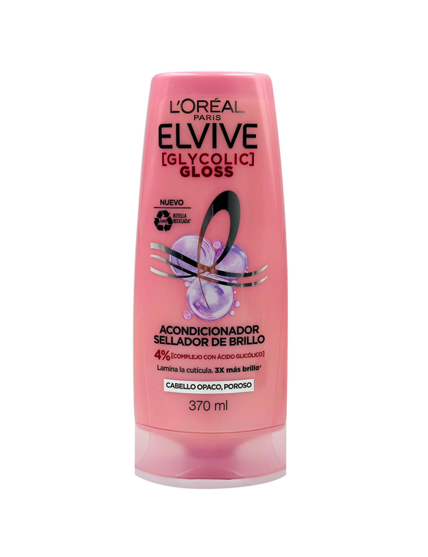 LOREAL ELVIVE ACONDICIONADOR  X 370 ML GLOSS CABELLO OPACO