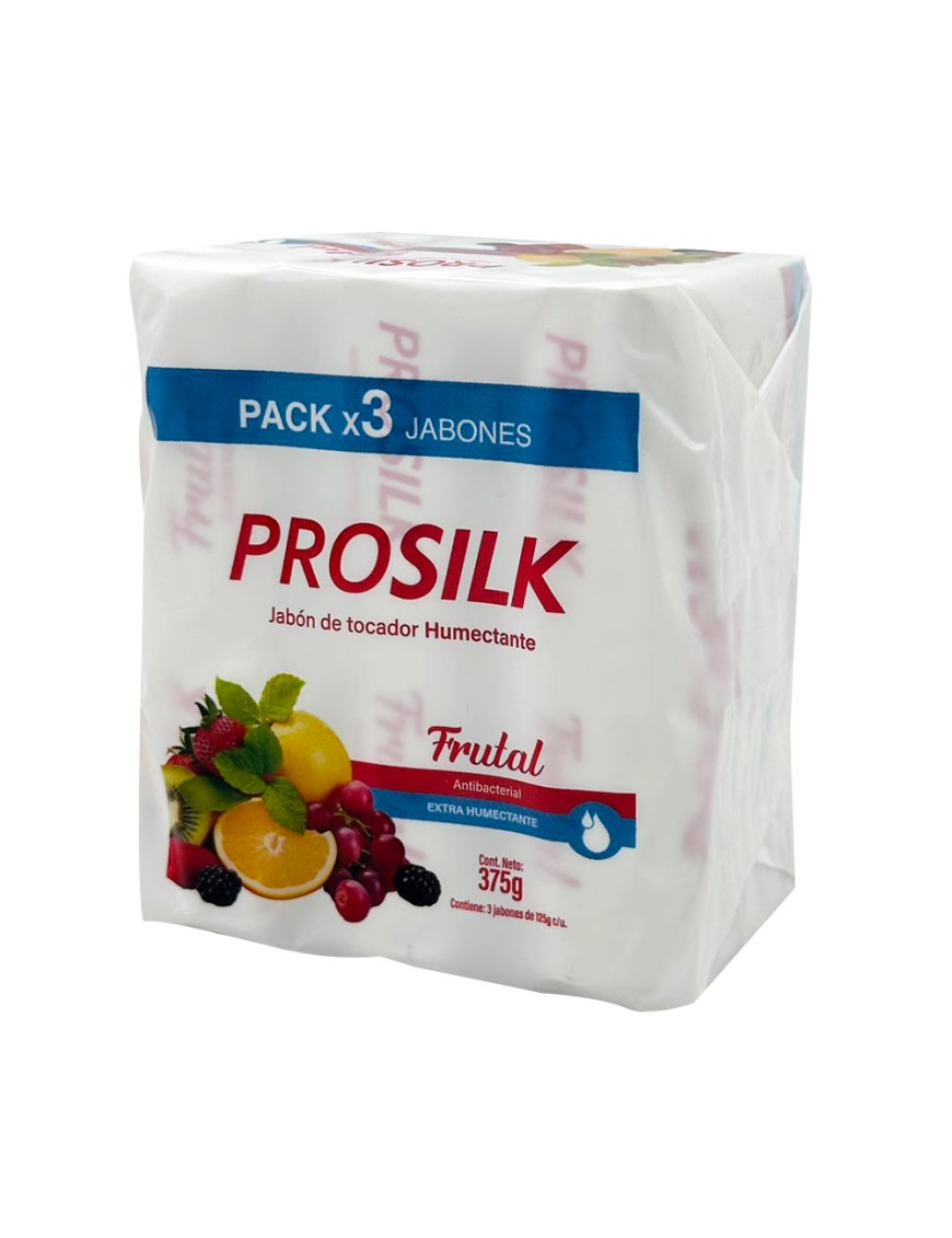 PROSILK JABON TOCADOR X 125 GR. FRUTAL X 3 UN.