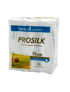 PROSILK JABON TOCADOR X 125 GR. HENO X 3 UN.