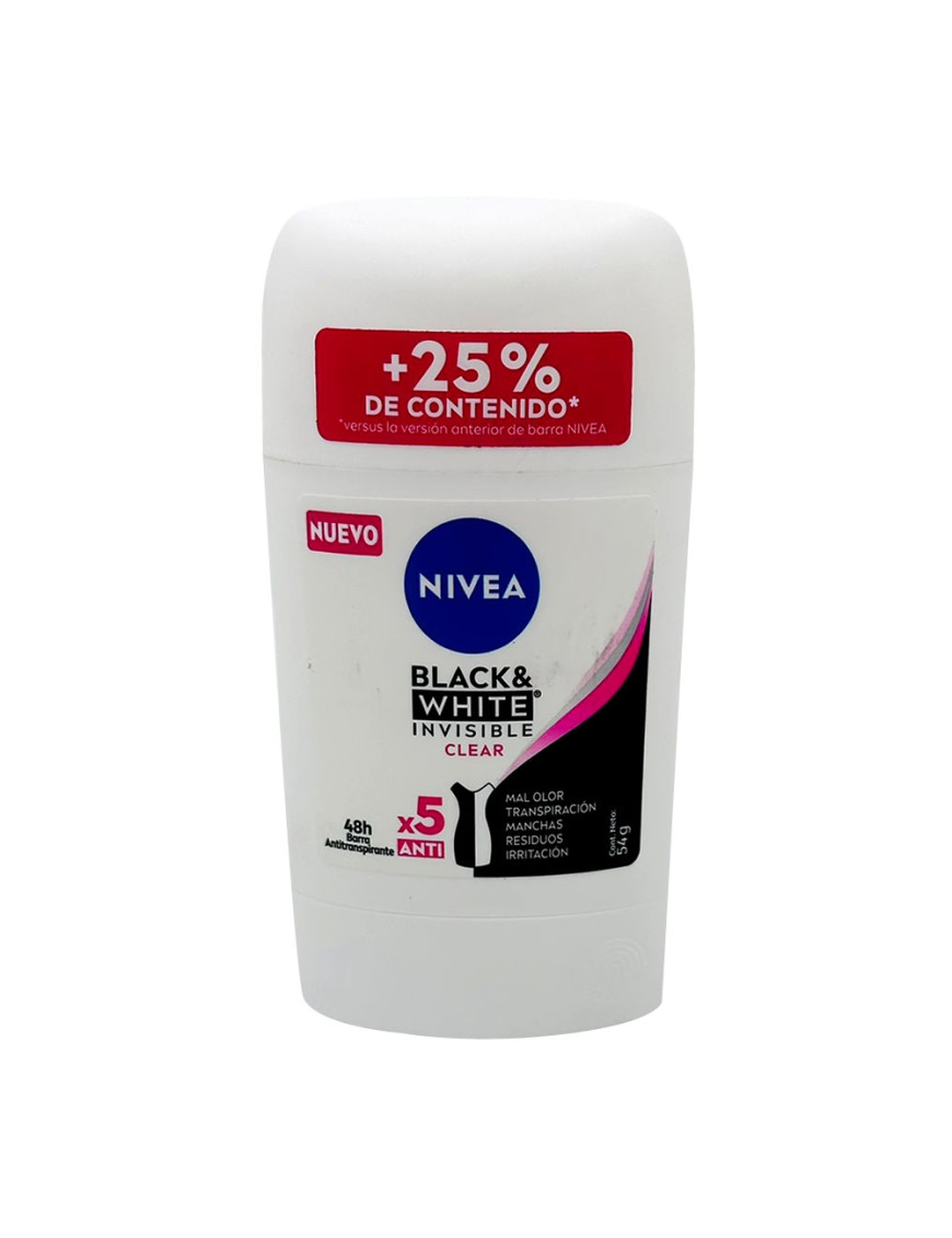 NIVEA DESODORANTE BARRA WOMEN X 54 ML. BLACK & WHITE