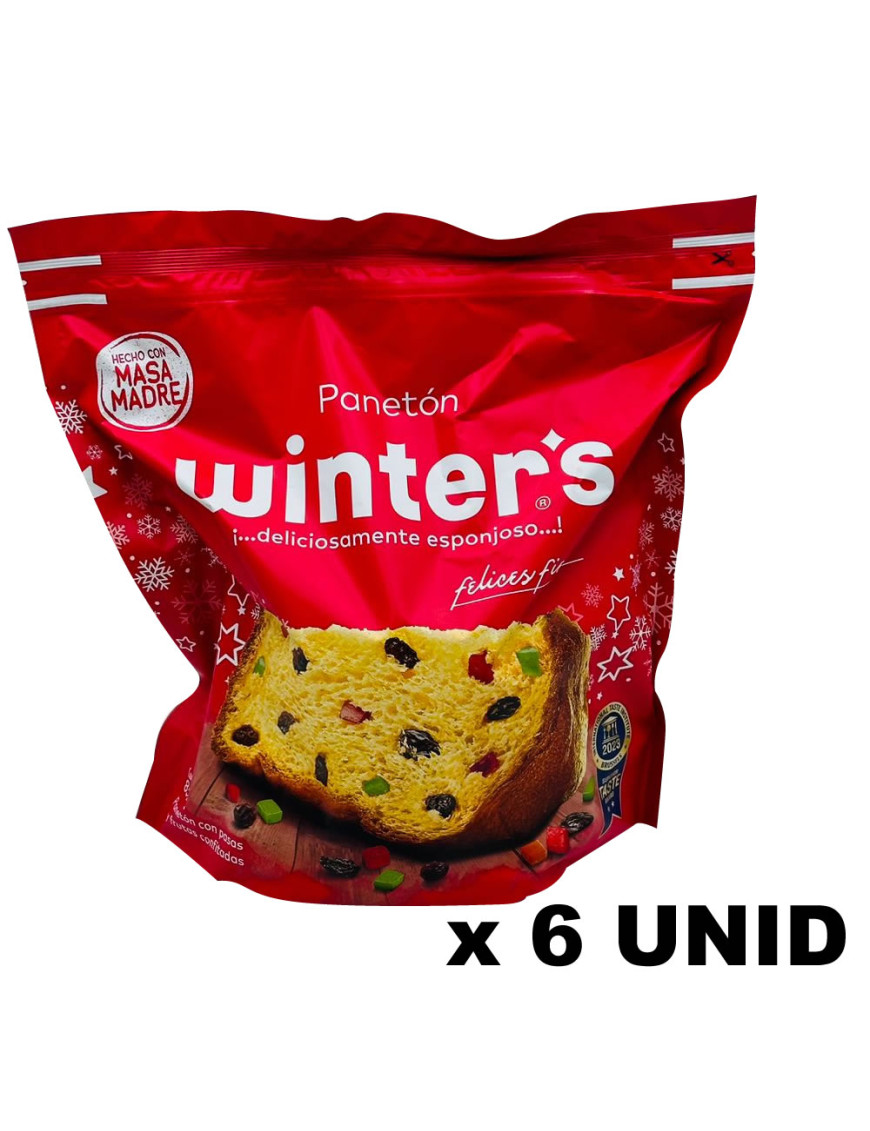 PANETON WINTER`S BOLSA X 800 GR X 6 UN