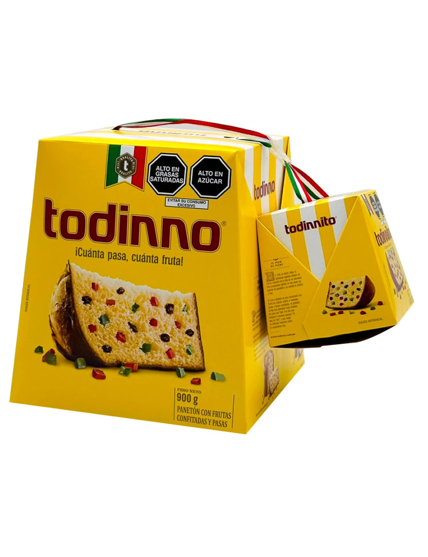 PANETON TODINNO CAJA X 900 GR + TODINNITO X 85 GR