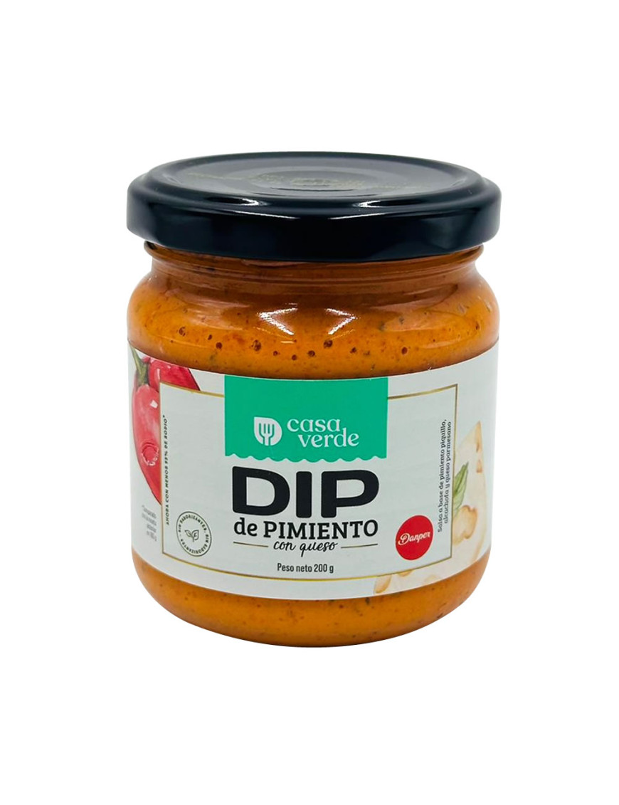 CASA VERDE DIP DE PIMIENTO CON QUESO FC X 200 GR