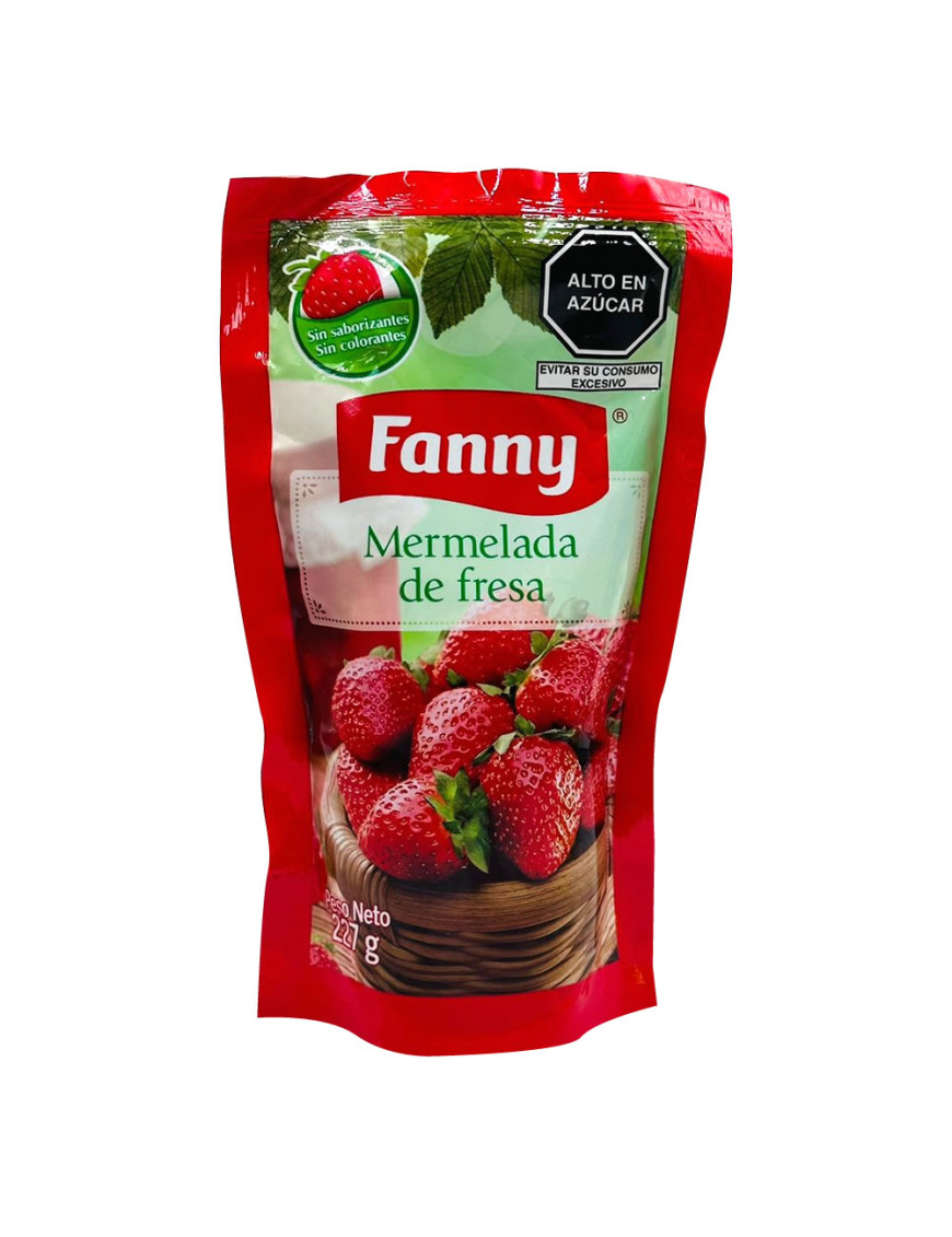 FANNY MERMELADA FRESA DOY PACK X 227 GR.